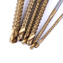 6Pcs HSS Countersink Drill Bit Titanium Coated HSS Saw Drilling Power Tools 3C