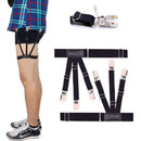 Mens Shirt Stays Upgrade Adjustable Elastic Garter Shirts Holder With Non-S R4B1