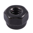M2 Zinc Plated Nylock Nylon Insert Hex Lock Nuts Black 50pcs