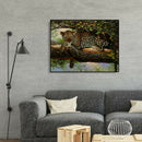 Painting By Numbers Kit DIY Tree Leopard Canvas Oil Art Picture Home Decor