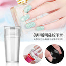 2Pcs Nail Art Stamper Scraper Image Plate Manicure Print Tools Print Tool DIYJ,a