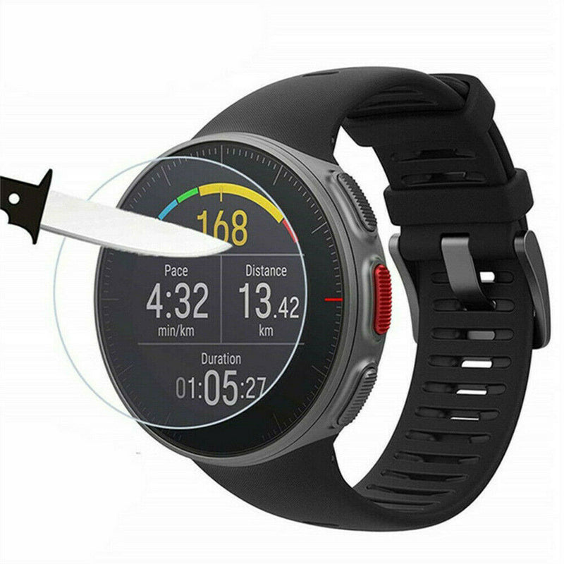 3x Clear Film Tempered Glass Screen Protector Case For Polar Vantage V/M Watch