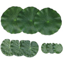 Pack Of 9 Artificial Floating Foam Lotus Leaves Water Lily Pads Ornaments Gr FT