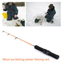 Ice Fishing Rod 2 Sections Ice Fishing Pole Winter Fishing Tackle Rods N5S1