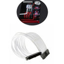24Pin ATX Motherboard Power Supply White Sleeved Extension Cable for PC New JDA