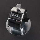 Digital Hand Tally Metal Counter 4 Digit Number Manual Counting Golf Clicker