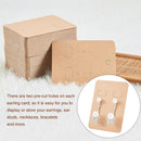 200 PCS/Set Paper DIY Ear Studs Jewelry Packaging Earring Display Card Rectangle