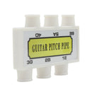 Guitar Pitch Pipe Pipe Pipe Tuner 6 Tone (E, A, D, G, B, E) Plastic 4.5 X 5.2 Cm