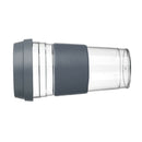 Portable Plastic Insulated Tumbler Cup For Coffee, Tea, Chocolate Gray
