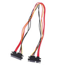 22-pin (7+15) Sata Male To Female Data And Power