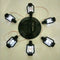 Retro Solar Color Changing LED Shell Wind Chimes Home Garden Yard Light Lamp