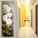 Floral Canvas Art Tulip Flower Wall Painting Bedroom 3 Panels Print Decor