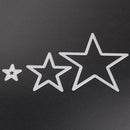 3pcs Stars Cutting Die Stencil Embossing Scrapbook Craft Frame Paper Card