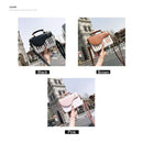 Pink new fashion hit color piano printing handbag sweet wind fresh shoulder D3Q6