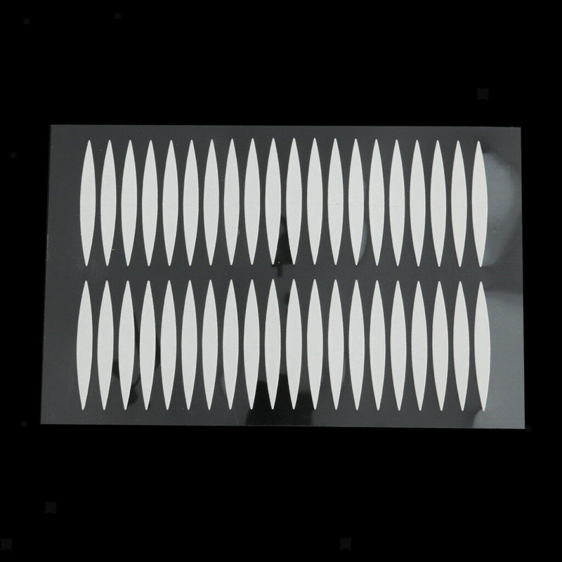 80 Pairs White Olive Shape Invisible Double Eyelid Eye Tape Stickers Makeup