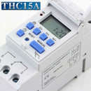 THC15A Rail Time Relay Switch Power Multi-function Programmable Timer 220V