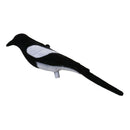 1 Black Hard Plastic Magpie Bird for Hunting Animal Decoy Trap Home Garden Decor