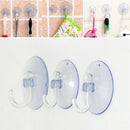 20x Transparent Suction Cup Sucker For Window Wall Hook Hanging Kitchen Bathroom