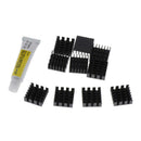 10pcs Practical LED CPU  Sink Cooling Radiator 14x14x6mm W/ 5g Glue