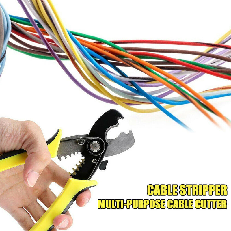 7 inch Wire Stripping Decrustation Pliers Cable Wire Stripping Scissor Tool A