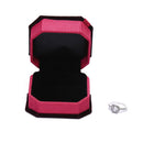 Trendy Octagonal Shaped Ring Box Red Storage Box Jewelry Box Display Box GiftFT