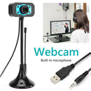 0.3MP HD Webcam with Microphone Goose Neck USB Web Camera for PC Computer