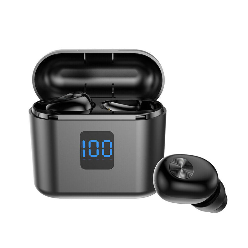 X11B TWS Wireless In Ear Earbuds Bluetooth 5.1 Headset w/Mic (Button Black) A