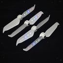 4x White LED Light Low Noise Propellers Props Self Lock for DJI Phantom 3