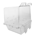 Pet Acrylic Bathtub Birds Bathroom Cage Food Feeder For Birds Parrots Macaws
