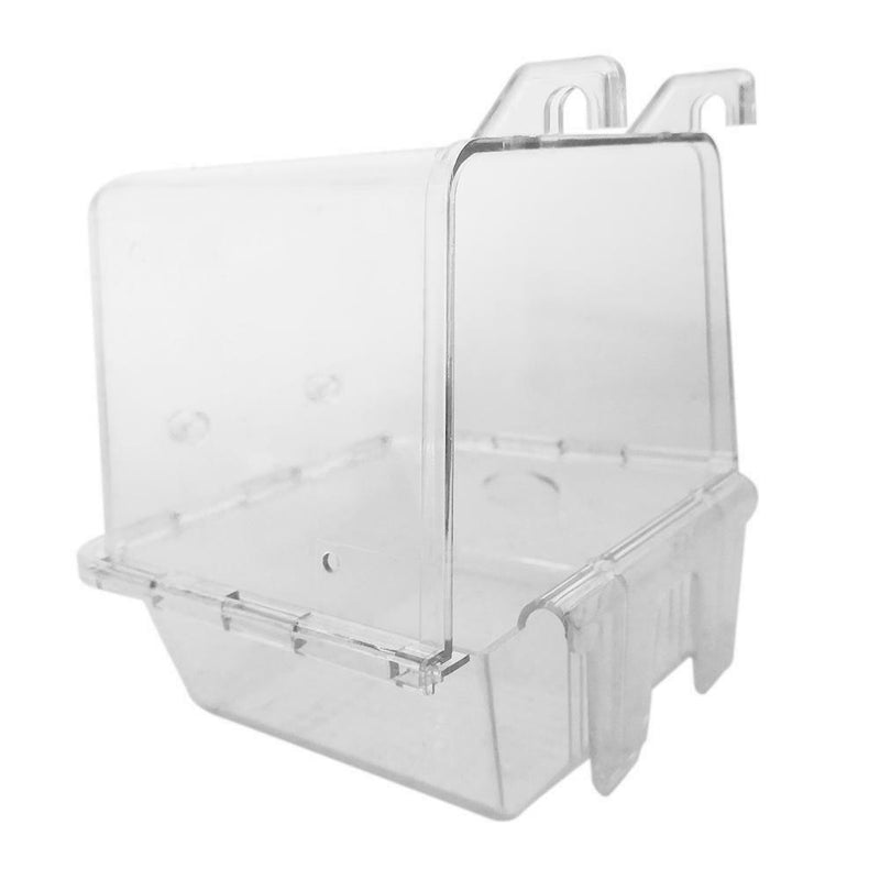 Pet Acrylic Bathtub Birds Bathroom Cage Food Feeder For Birds Parrots Macaws