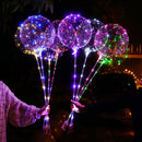 5pcs Colorful LED Light Balloon Latex Clear Round Flash String Decorations