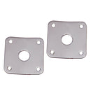 Lovoski 4 Pieces Metasl Jack Plate Cover LP Guitar Jack Plate Accessories