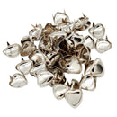 50Pcs Sweat Love Heart Metal Studs Sewing Rivets for Leather Craft Clothing