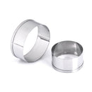3pcs/set stainless steel round circle shaped cookie cutter biscuit pastry molds`