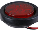 1pcs 2.5" 4LED Round Truck Trailer Clearance Lamp Side Marker Light Red 3C
