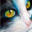 30cmx30cm Cat Butterfly 5D Diamond DIY Painting Craft Kit Home Hanging Decor