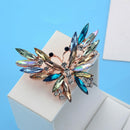 Fashion Colorful Crystal Brooch Pins Animal Butterfly Enamel Women Gifts Jewe TE