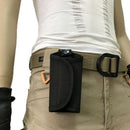 Key Silencer with Snap and Key Ring, Fit 3 inch (8 cm) Belt Loop, Black Nylon