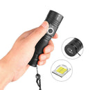 IP44 Waterproof 1500lm XHP50LED Flashlights 4 Modes Pocket Glare Flashlight