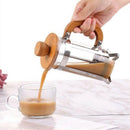 French Press Eco-Friendly Bamboo Cover Coffee Plunger Tea Maker Percolator