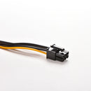 SATA 15 Pin Male to 6 Pin PCI-Express PCI-E Card Power Adapter Cable 20cm new
