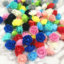 25Cm Teddy Bear With Crown In Gift Box Bear Of Roses Artificial Flower New  P1U5