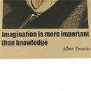 einstein posters wall stickers imagination is more important than knowledge Bs!j