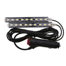 2Pcs 9 LED Warm White Light Car Interior Atmosphere Floor Underglow Lamp