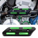 Motorcycles Parts Exhaust Pipe Guards Cover Heatproof Shield for 4 Stroke Green