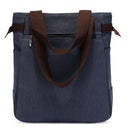Women handbag canvas bag with cute cat fashion ladies small bags(dark blue)