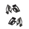 10Set Car SUV Front Console Dash Dashboard Trim Metal Retainer Universal Black