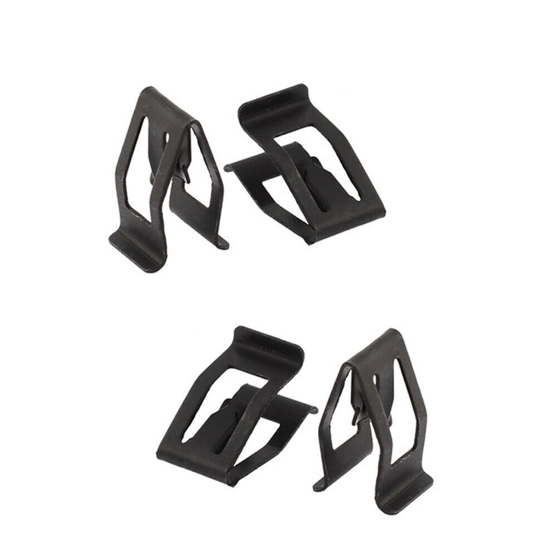 10Set Car SUV Front Console Dash Dashboard Trim Metal Retainer Universal Black