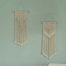 2 Pcs Macrame Wall Hanging Decor Woven Wall Art Macrame Tapestry Boho Chic