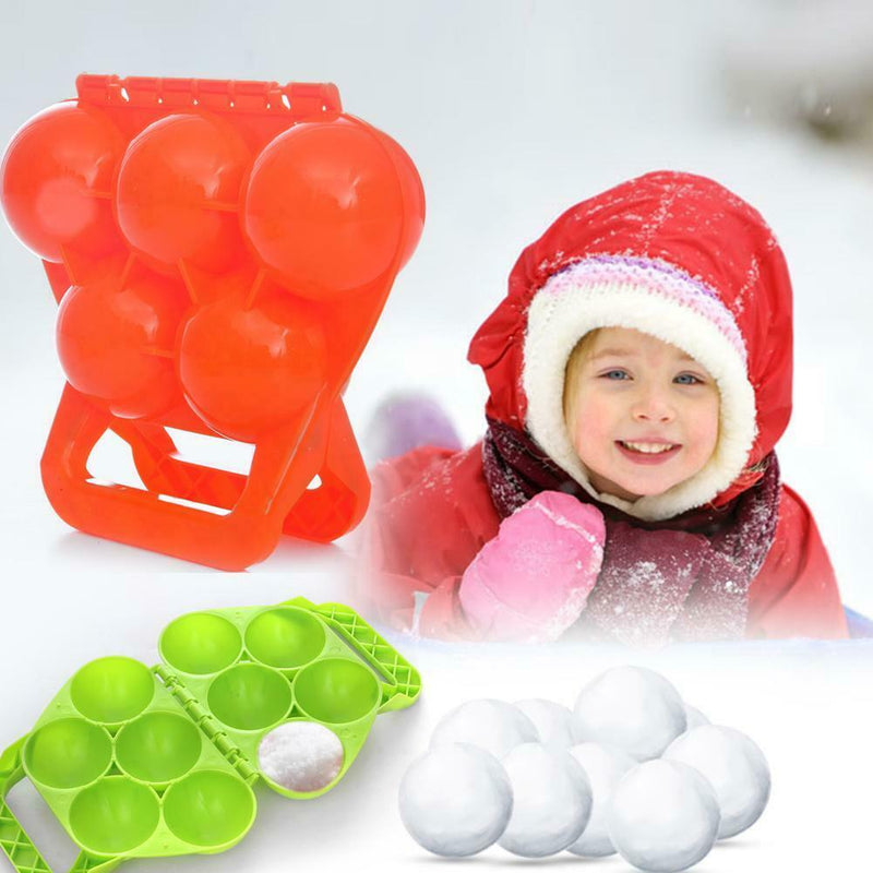 5 Snowballs Maker Clip Children Outdoor Sports Winter Beach Sand Mold Tool